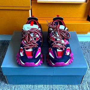 Authentic Balenciaga Track Trainers Pink Red